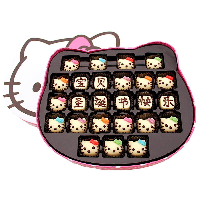 生日表白helloKitty凯蒂猫diy巧克力礼盒装刻字中秋节送女友礼物