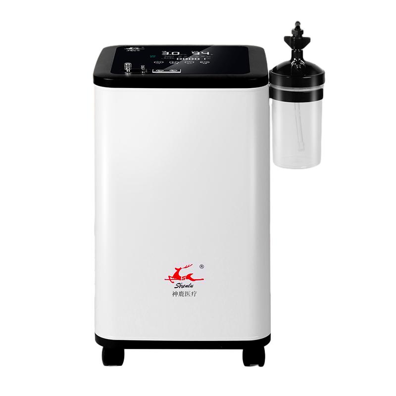 神鹿制氧機家用老人吸氧機醫(yī)用型3l升輕聲小型呼吸霧化一體氧氣機