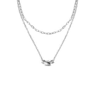 BLACKHEAD/黑头甜酷双层项链磁吸男生潮情侣款女士情人节