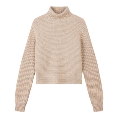 Gobi新款羊毛衫女圆领宽松针织衫