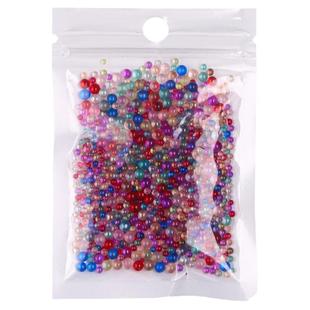 2-3.5mm无孔米珠玻璃镀彩气泡散珠子diy手工古风发簪头饰点缀材料