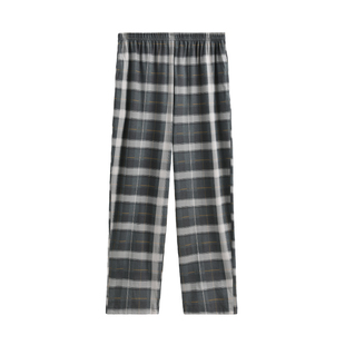 芬腾睡裤男款春秋季纯棉长裤宽松格子薄款休闲全棉家居裤空调裤子