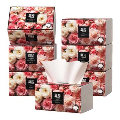 蓝知玫瑰花大包500张抽纸