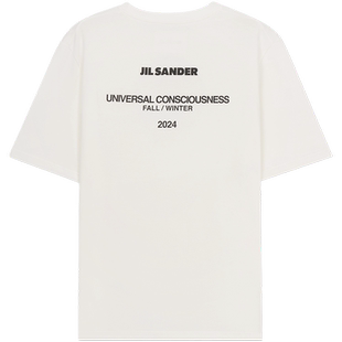 【特惠倒计时】JIL SANDER 秋冬女士 棉质标语T恤