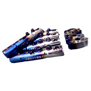 电动摩托车改装手机支架烧钛铝合金多功能扩展CNC号码盖烧钛油壶