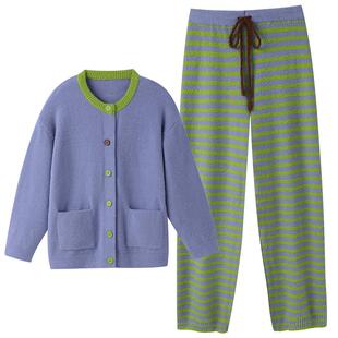 半边绒睡衣女冬季加厚加绒2026新款秋冬珊瑚绒高级感可外穿家居服