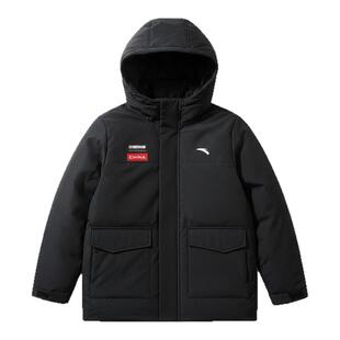 安踏儿童羽绒服女男童三防2025冬季新款加厚外套上衣泡泡羽面包服