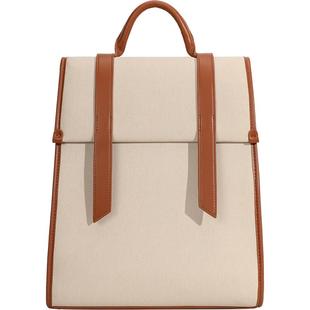 不撞款皮质通勤女双肩包韩系2025新款时尚百搭女士背包高级感小众