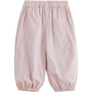 [商场同款]马克珍妮男女童休闲拼接运动裤儿童春秋束脚裤子241365