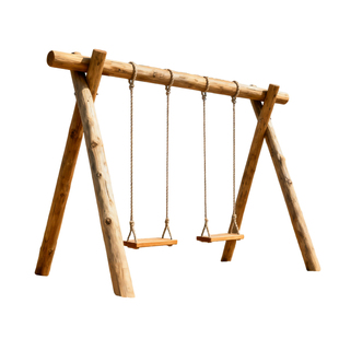 大型实木户外防腐原木景区营地网红打卡庭院海边游乐设施秋千架子