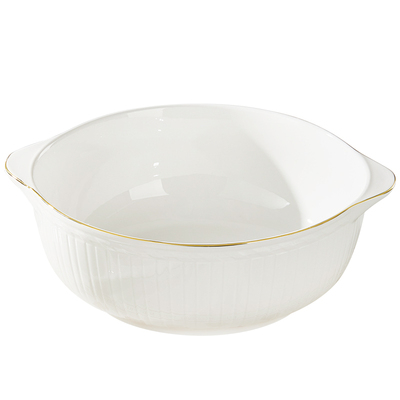 若岚陶瓷高颜值家用大汤碗可微波