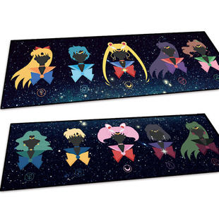 美少女战士月野兔厨房卧室床边飘窗长条防滑吸水装饰地毯地垫入门