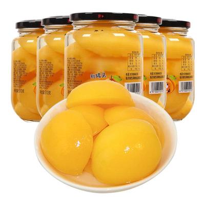 黄桃罐头整箱2罐砀特山办公产休闲网红零食新鲜水果糖水罐头批发
