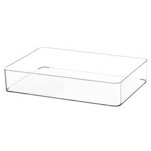 透明组合收纳盒抽屉分类整理篮分隔储物盒分区方形收纳盒 米木