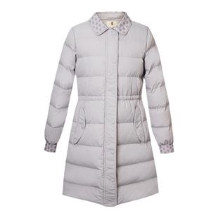 纻衣紫色复古羽绒棉服女2026冬装新品拼接棉衣设计感长款加厚外套