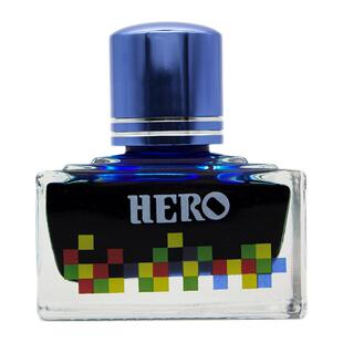 HERO英雄彩墨多色彩色钢笔墨水十二色发烧友非碳素墨水不堵墨水糖果色艺术手绘可用蘸水笔示范墨水