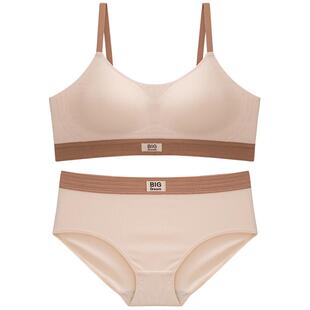 固定杯内衣女士小胸聚拢显大平胸aa杯专用文胸内裤套装无钢圈胸罩