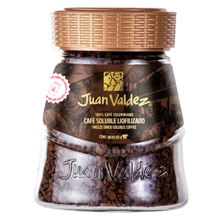 Juan Valdez胡安帝滋哥伦比亚冻干速溶咖啡粉即溶纯黑阿拉比卡50g
