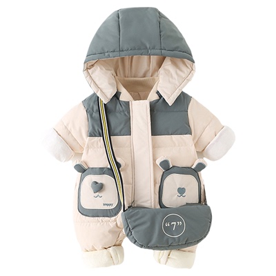 婴儿冬装衣服男宝宝冬季羽绒服