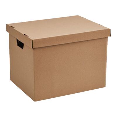 圣保加厚纸质带盖收纳盒整理箱