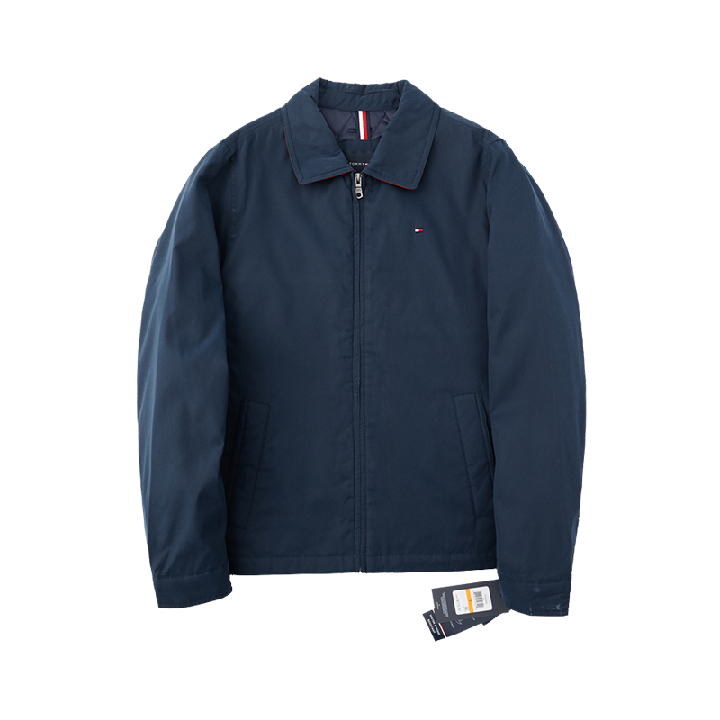 【自营】TOMMY HILFIGER男士休闲翻领夹克春秋季新款简约百搭上衣