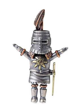 不同银匠 玩味系列925纯银守护骑士吊坠十字架复古嘻哈潮男女项链