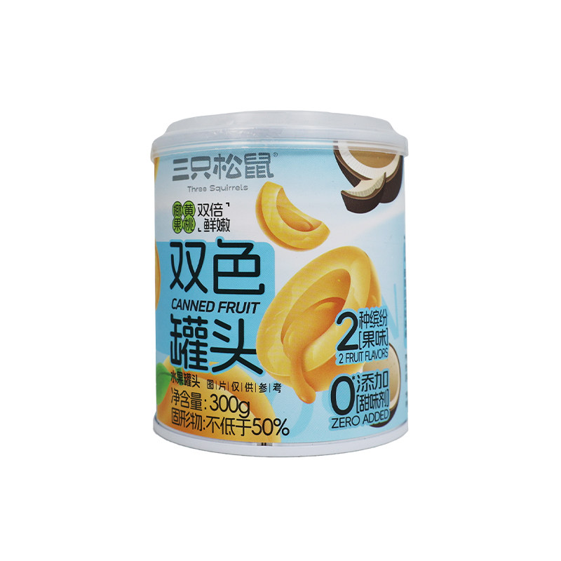 三只松鼠双色水果罐头300g