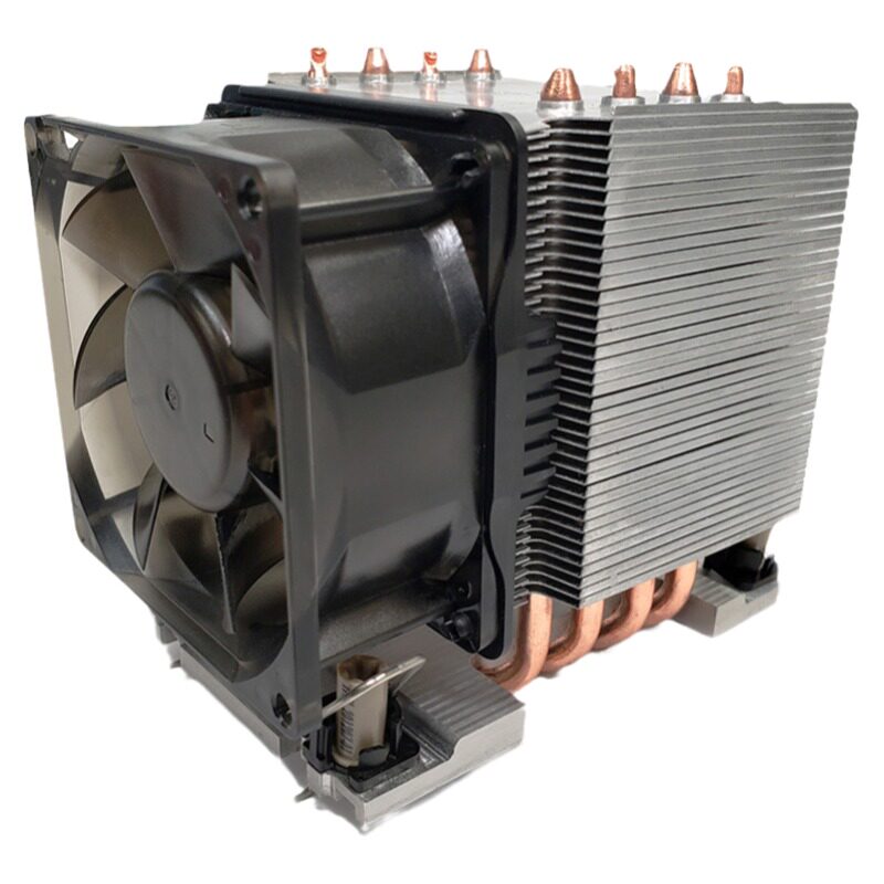 政久3U 4677针服务器散热器风冷CPU 4热管工控4500转风扇 S6