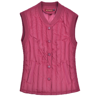 中老年羽绒马甲女大码妈妈装防寒服内胆背心加厚立领贴身坎肩外套