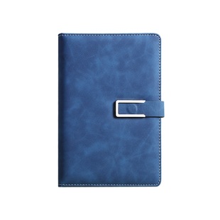 晨光笔记本皮面本软皮记事本16K磁吸扣黑色加厚32K日记本简约文艺便携商务办公会议记录本课堂笔记多功能横线