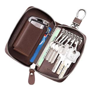 钥匙包男式2025新款真皮大容量钥匙收纳牛皮多功能汽车钥匙收纳包