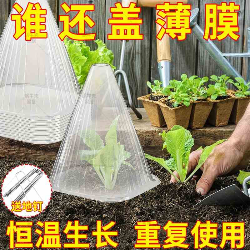 育苗保护罩批发重复使用温室大棚免受鸟类霜冻伤害幼苗保护保暖罩
