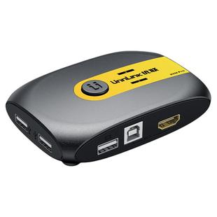 优联键鼠屏共享宝两台电脑共用一套鼠标键盘显示器共享器键鼠炒股笔记本台式免驱动鼠标键盘HDMI kvm切换器