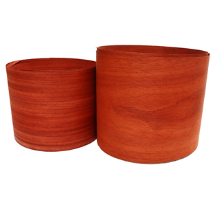 0.5MM厚天然实木皮  巴杜红檀 非洲红花梨木皮 火烈鸟色 家具贴皮