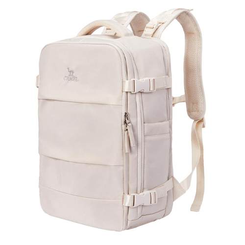 骆驼旅行大容量双肩包女轻便书包男士多功能旅游商务出差电脑背包