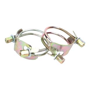 强力镀锌老虎夹卡箍水泵加强型双钢丝喉箍重型管箍铁强型胶管抱箍