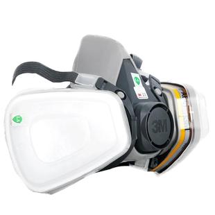 正品3M 6502硅胶防毒面具喷漆化工有机气体农药专用防尘防护面罩