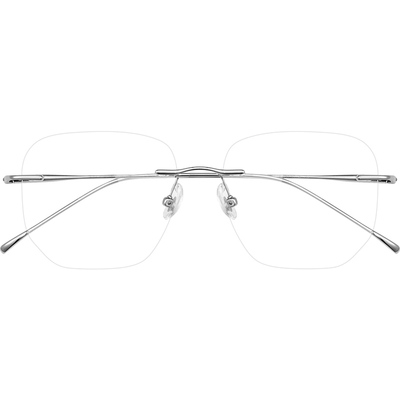 无框眼镜女超轻纯欲无边框镜架