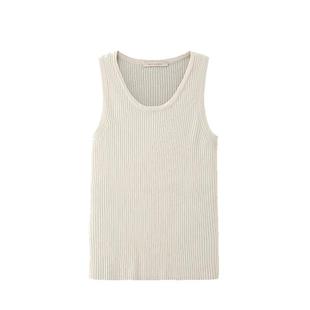 春竹冬季新品100%山羊绒背心女纯色无袖背心女11