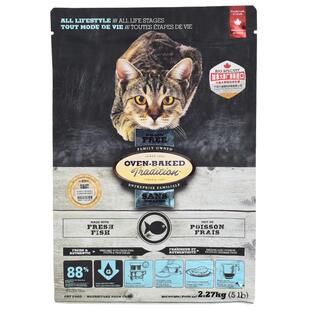 【官旗】欧恩焙加拿大无谷鱼肉低温烘焙毛发健康布偶成幼猫粮5磅