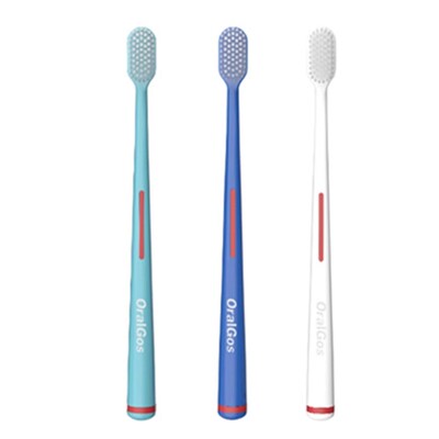 OralGos英国软毛牙刷家用家庭装