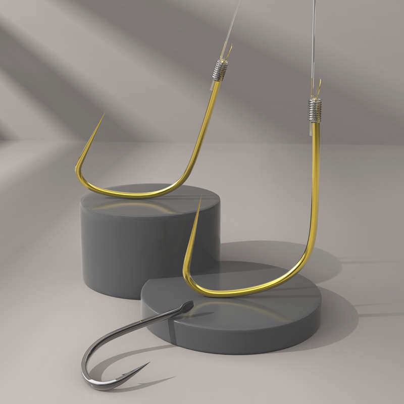 民间艺人子线成品双钩金袖有刺无刺伊势尼鱼钩防缠绕鲫鱼子线双钩