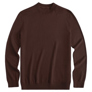 【孙红雷同款】布先生轻奢长袖毛T男 薄款毛衣打底羊毛衫冬可机洗