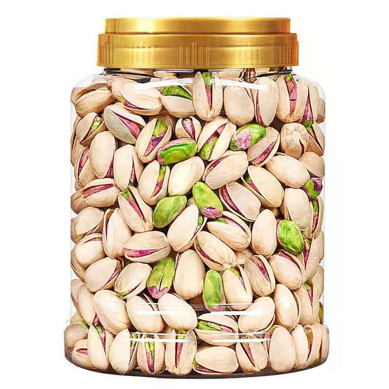 开心果大颗粒新货坚果干果原色无漂白零食炒货批发价含罐重500克