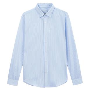 ZIOZIA商场同款时尚百搭四季款条纹休闲衬衫长袖衬衣男ZWC21161H