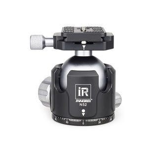 N52/44/36专业球型云台52mm直径低重心相机独脚架三脚架全景云台