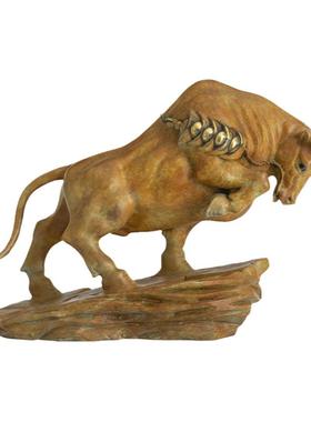 铜牛摆件拓荒牛华尔街旺市牛家居客厅办公室桌面装饰乔迁新居礼物