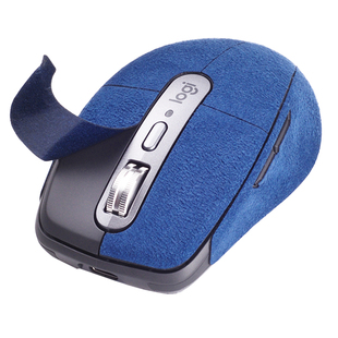 适用罗技MX Anywhere32S鼠标贴翻毛皮手感防滑吸汗保护粉色贴纸膜