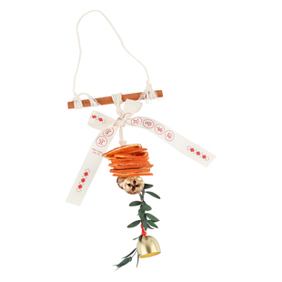 肉桂橙片车挂件diy材料包手工干花自制车内装饰风铃香薰挂饰礼品