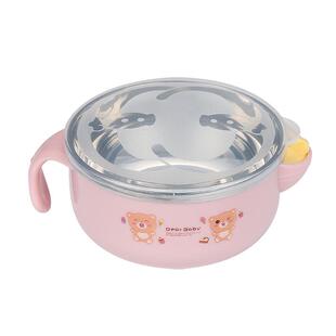宝宝注水保温碗儿童餐具套装吃饭辅食碗防摔防烫婴儿不锈钢吸盘碗